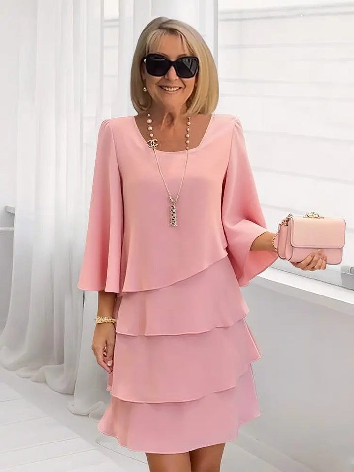Tessa | A-Line Crew Neck Summer Dress