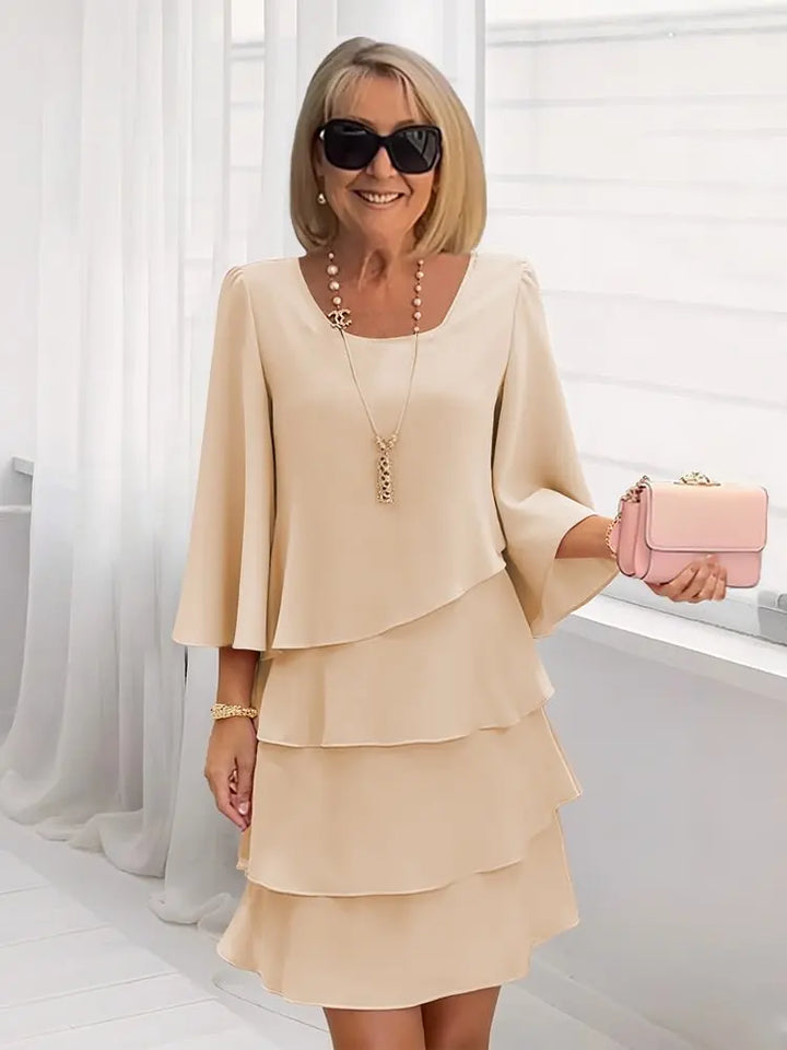 Tessa | A-Line Crew Neck Summer Dress