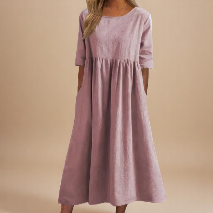 Ursula | Scoop Neck Midi Dress
