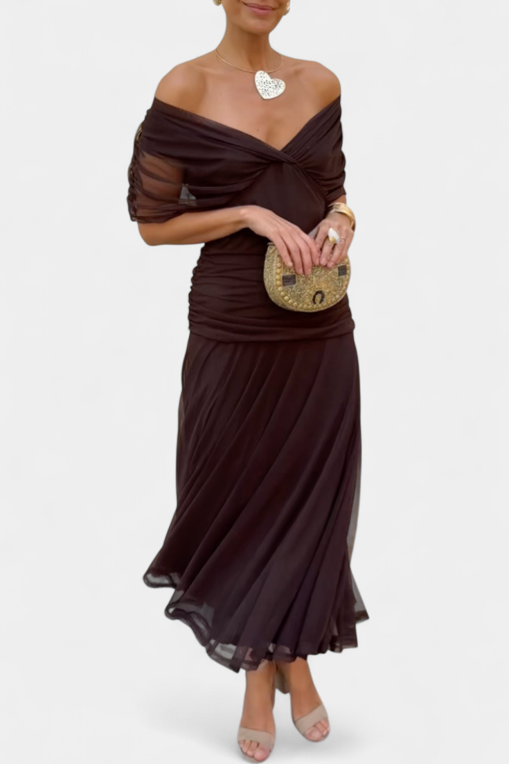 Maren | Floral Pleated V-Neck Summer Dress