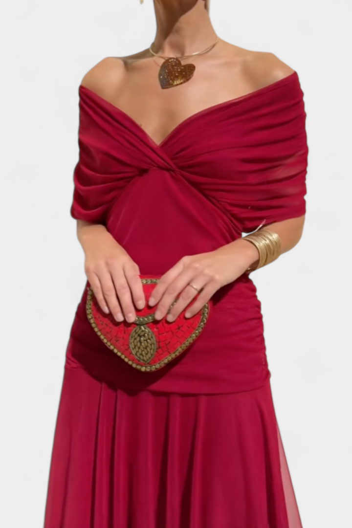 Maren | Floral Pleated V-Neck Summer Dress