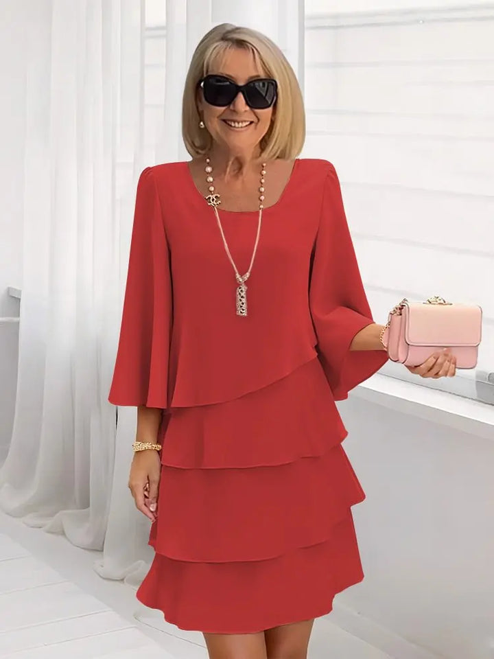 Tessa | A-Line Crew Neck Summer Dress