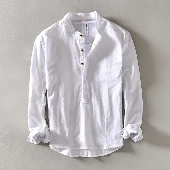 Stefan | Tiered Collared Summer Shirt