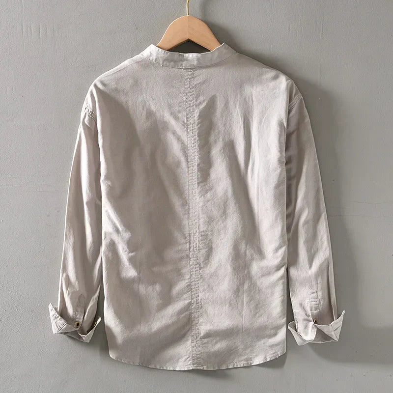 Stefan | Tiered Collared Summer Shirt