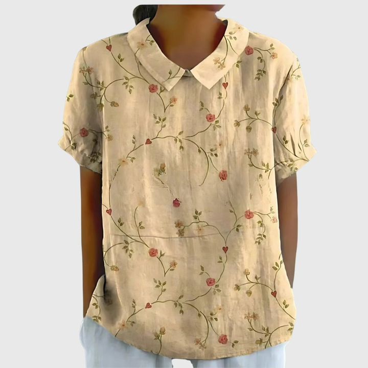 Yara | Floral Collared Blouse