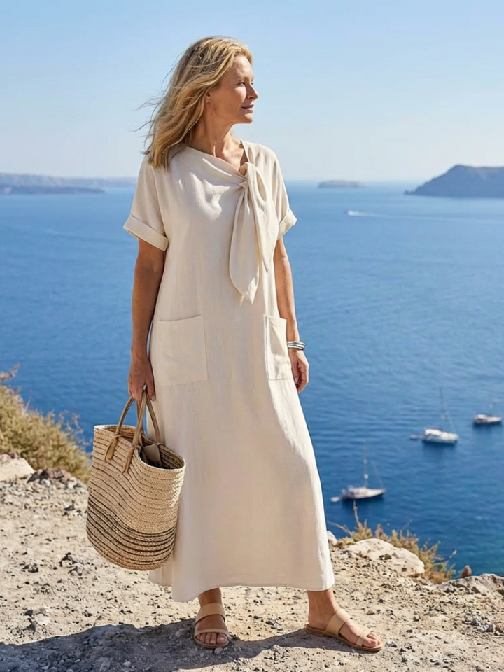 Esme | Crew Neck Maxi Dress