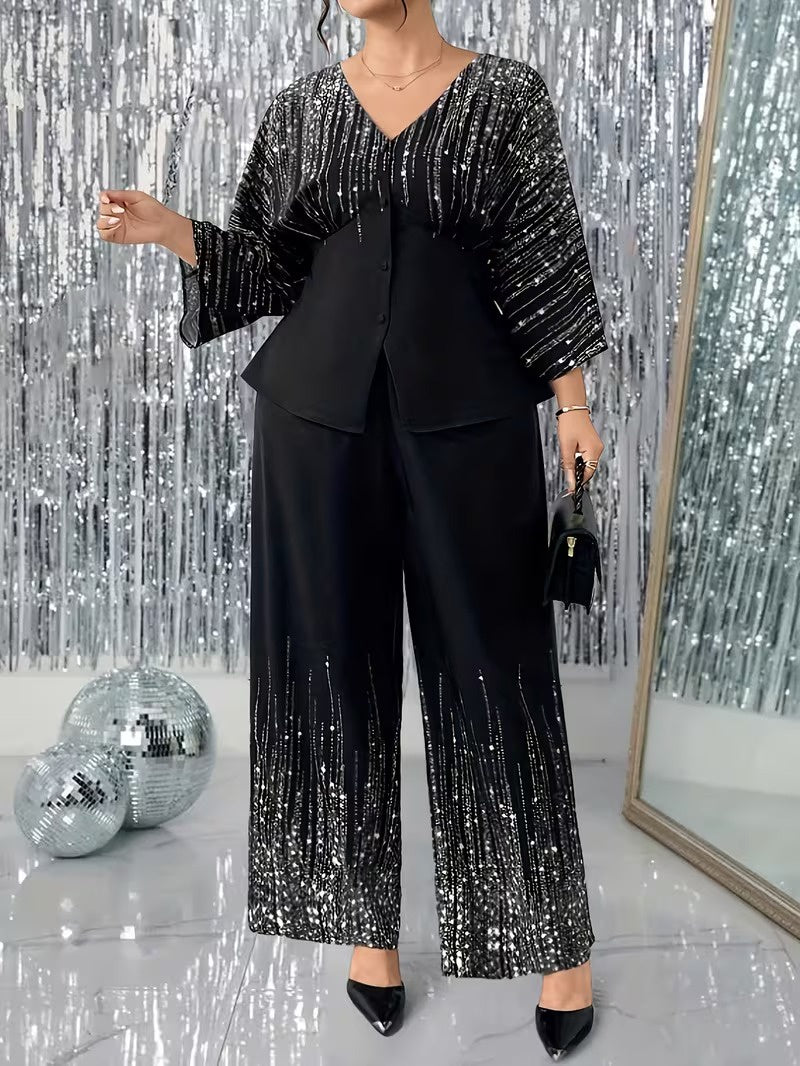 Women's Embellished Two-Piece Set