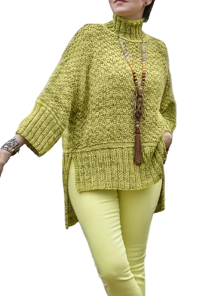 Women's Mock Neck Textured Sweater