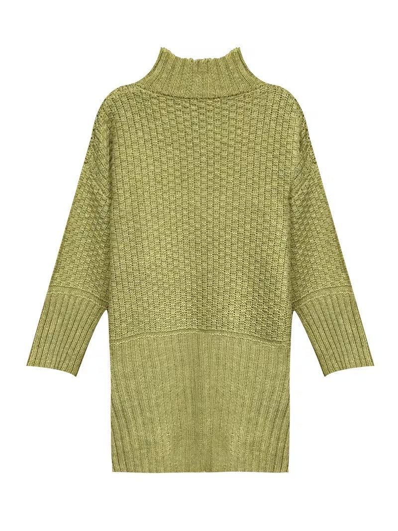 Women's Mock Neck Textured Sweater