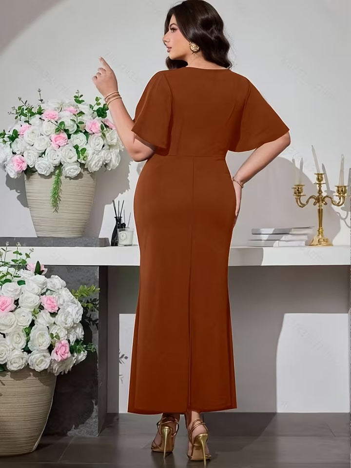 Women's Short-Sleeved Maxi Dress