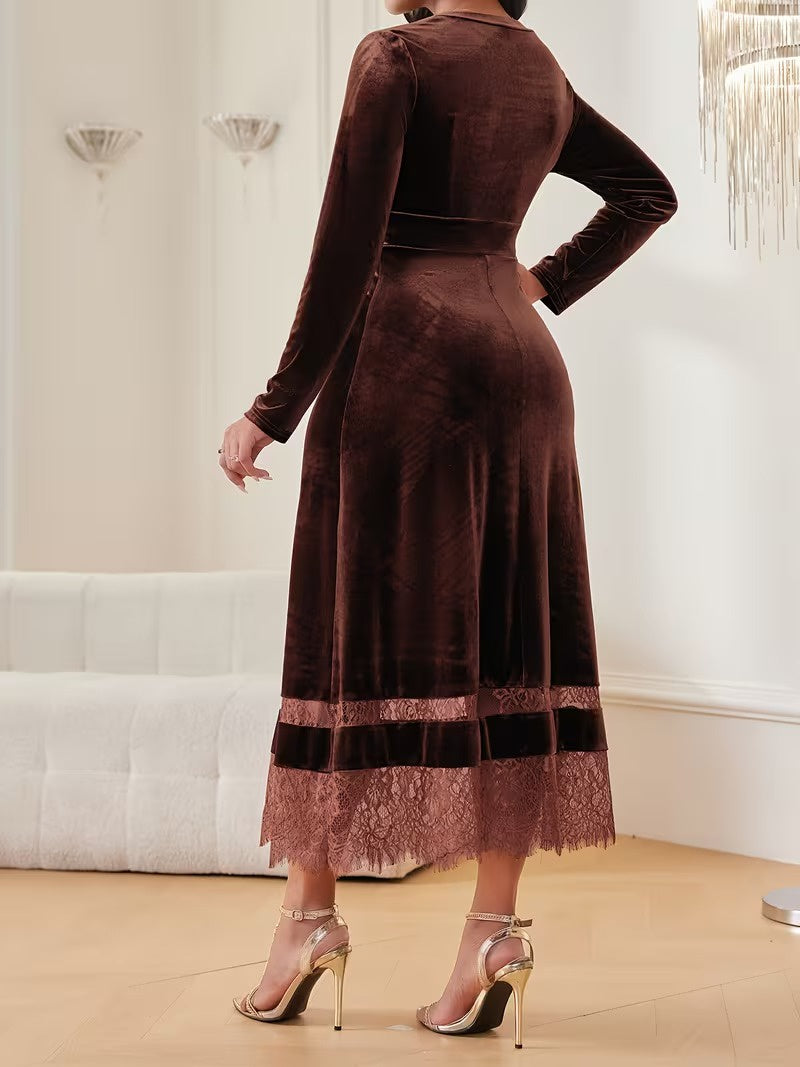 Women’s Wrap-Style Midi Dress