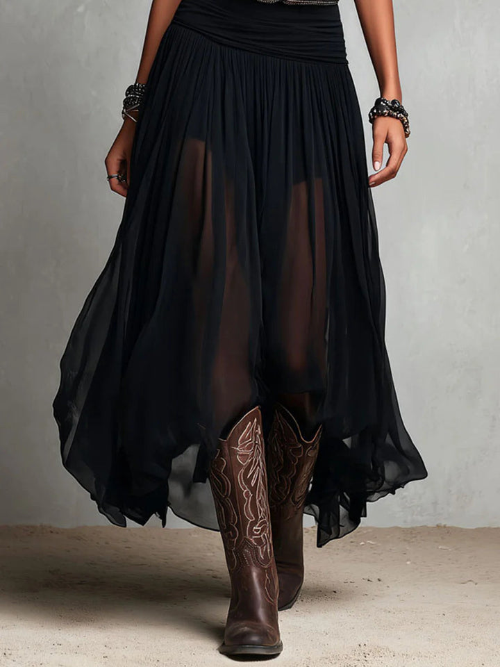 Honora | Belted Sleeveless Maxi Dress