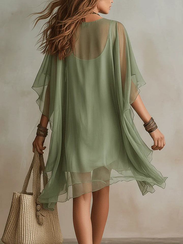 Tinka | Tiered V-Neck Mini Dress