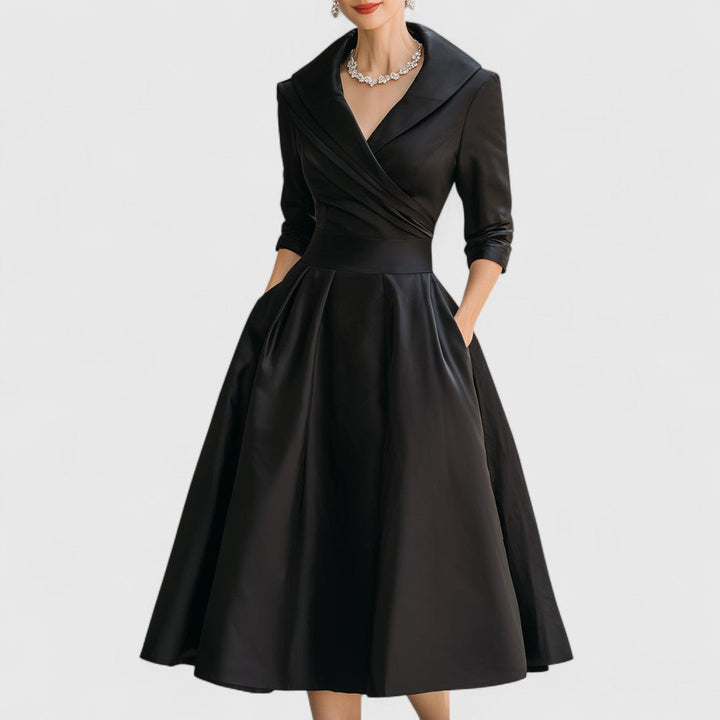 Marcella | V-Neck Midi Dress