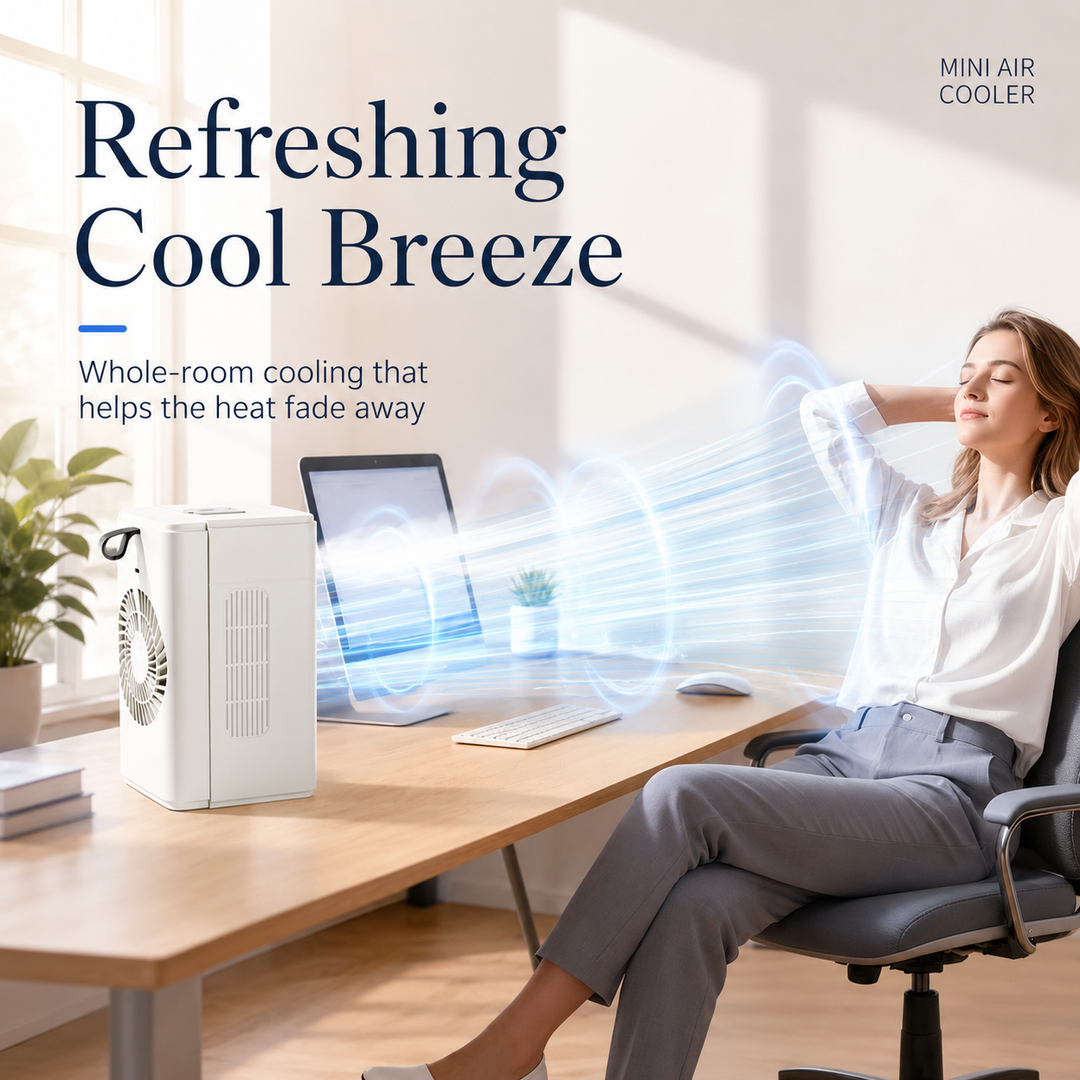 Portable Mist Cooling Fan Mini Desktop Air Cooler with 370mL Water Tank