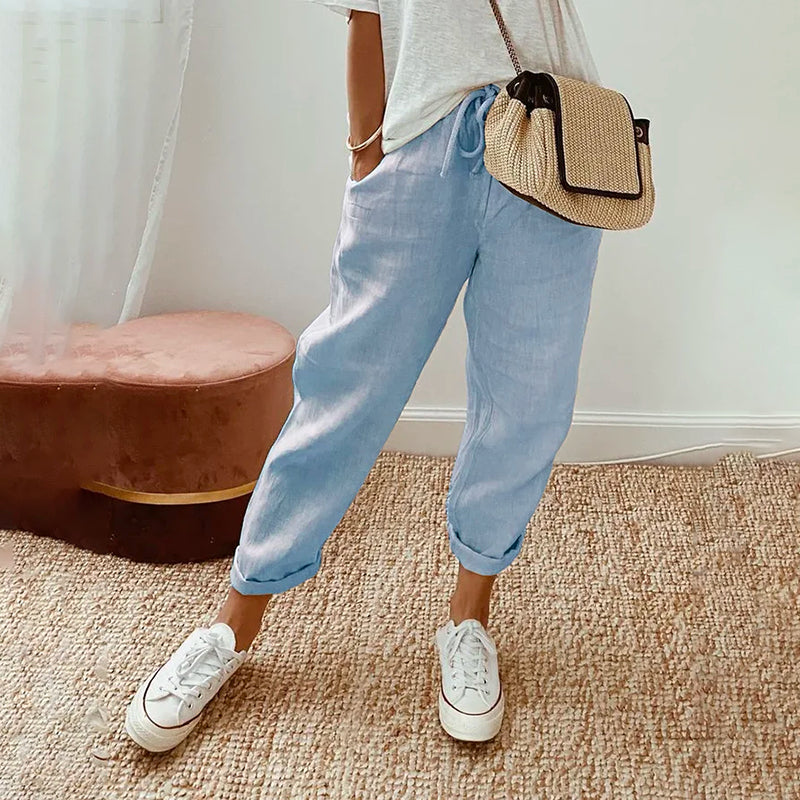 Anaïs | Printed Drawstring Trousers