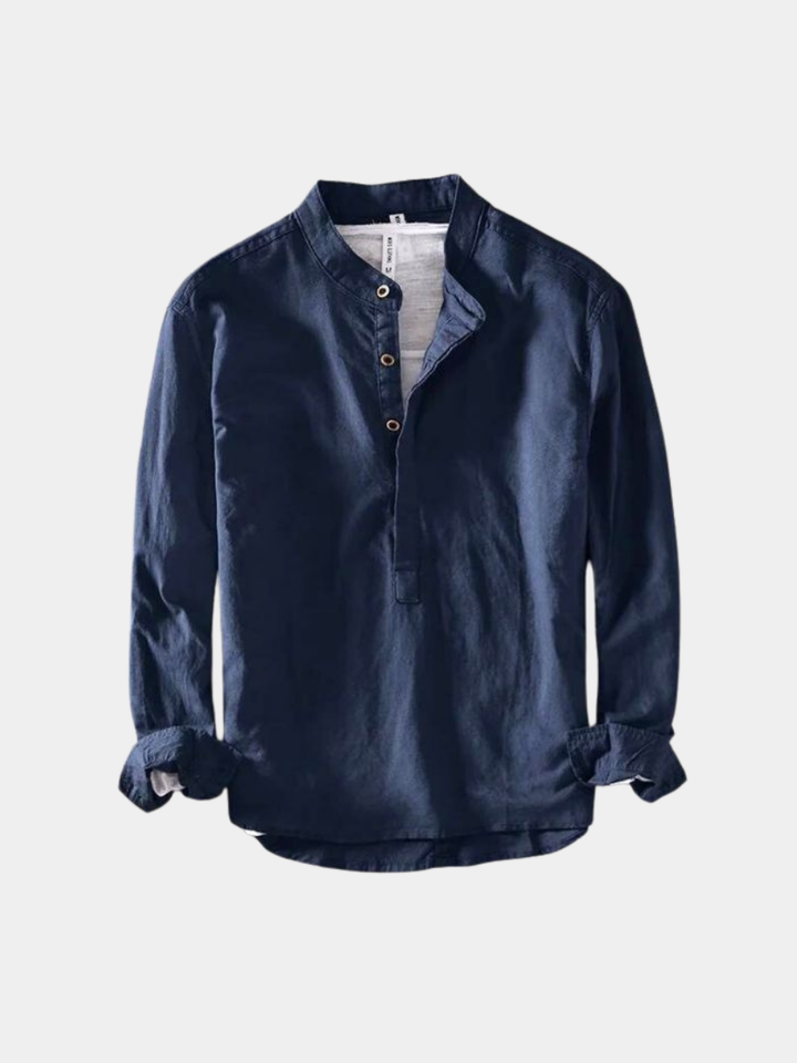 Stefan | Tiered Collared Summer Shirt