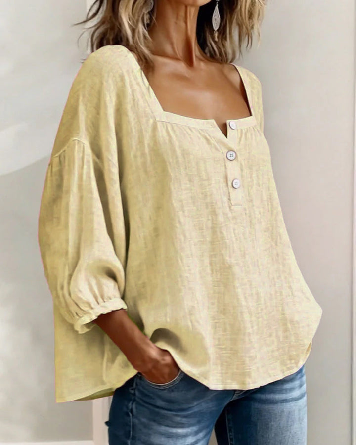 Georgia | Printed Three-Quarter Blouse
