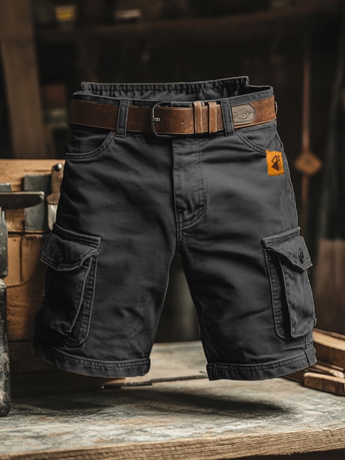 casual-blend-cargo-shorts-with-belt-loops-and-flap-pockets-3
