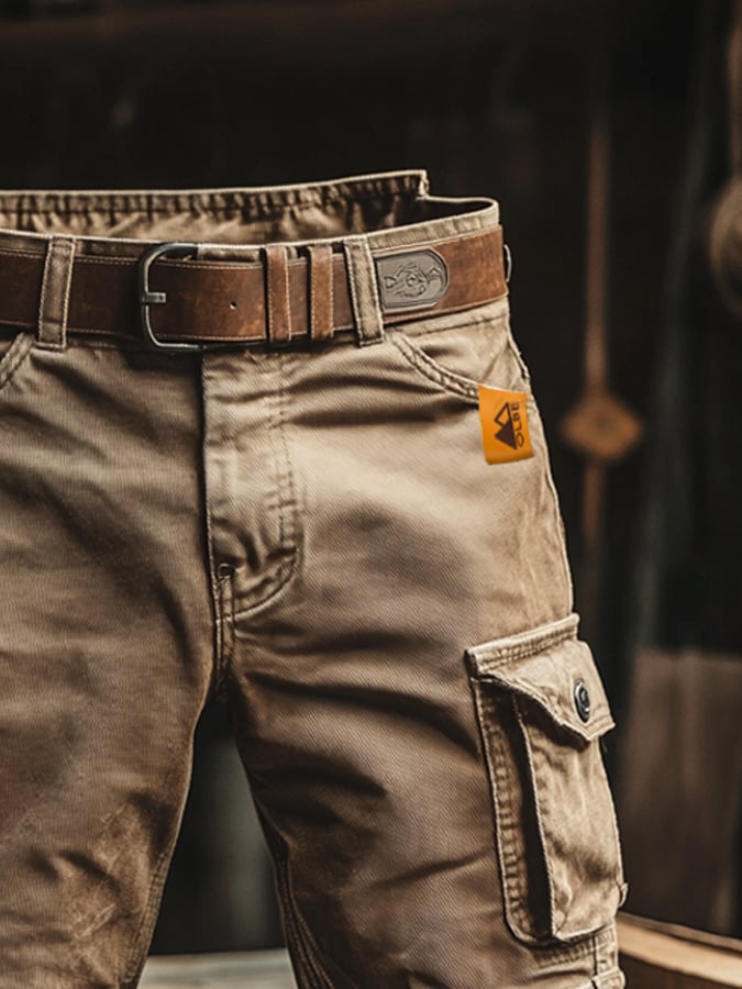 casual-blend-cargo-shorts-with-belt-loops-and-flap-pockets-4