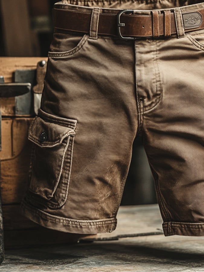 casual-blend-cargo-shorts-with-belt-loops-and-flap-pockets-5