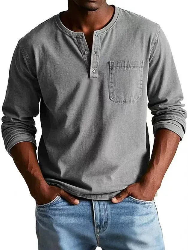 casual-blend-henley-shirt-with-button-placket-and-pocket-8