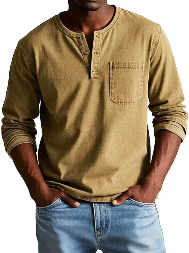 casual-blend-henley-shirt-with-button-placket-and-pocket-9