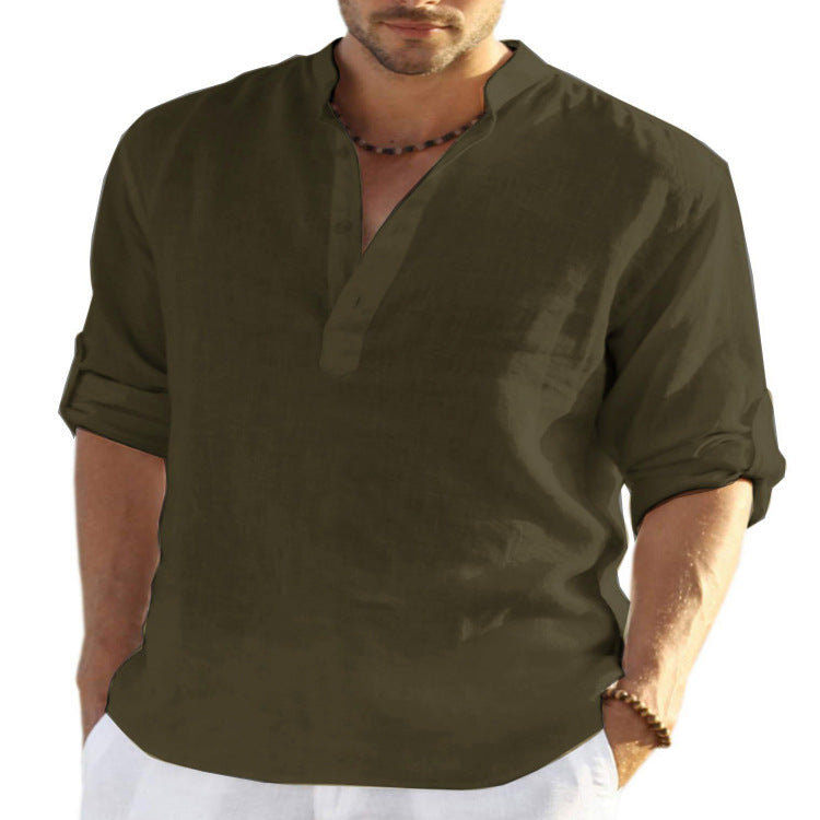 casual-blend-shirt-with-stand-collar-and-button-placket-11