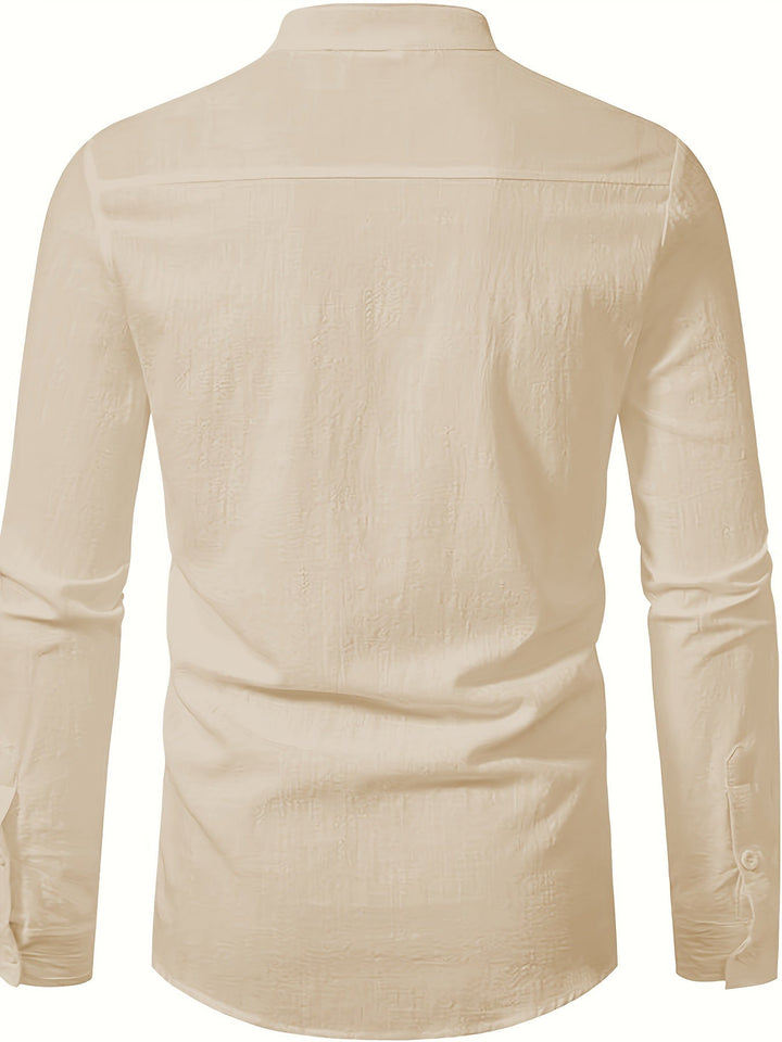 casual-blend-shirt-with-stand-collar-and-button-placket-17