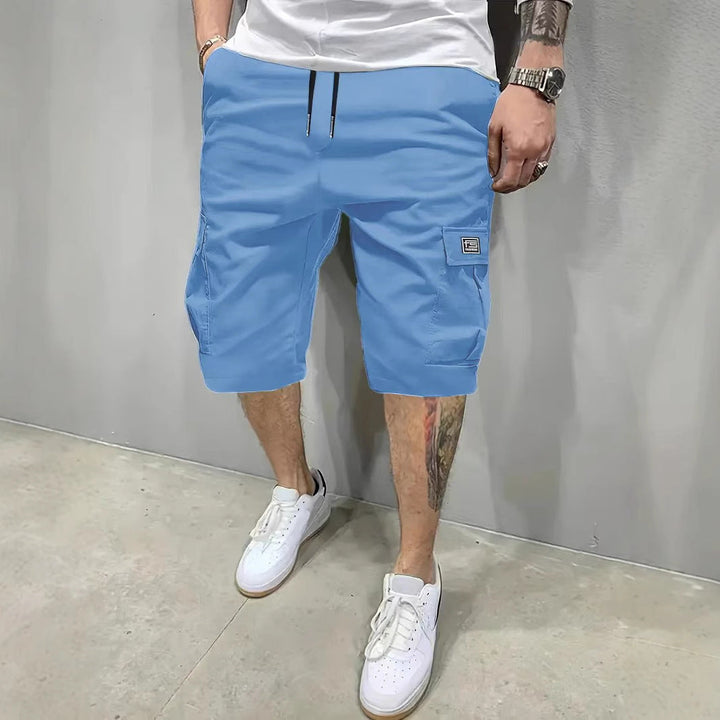 casual-cargo-shorts-with-drawstring-waist-and-pockets-4