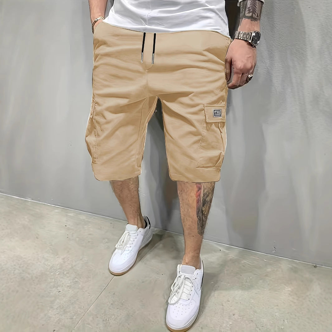 casual-cargo-shorts-with-drawstring-waist-and-pockets-7