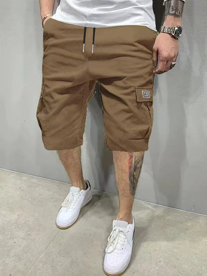 casual-cargo-shorts-with-drawstring-waist-and-pockets-9