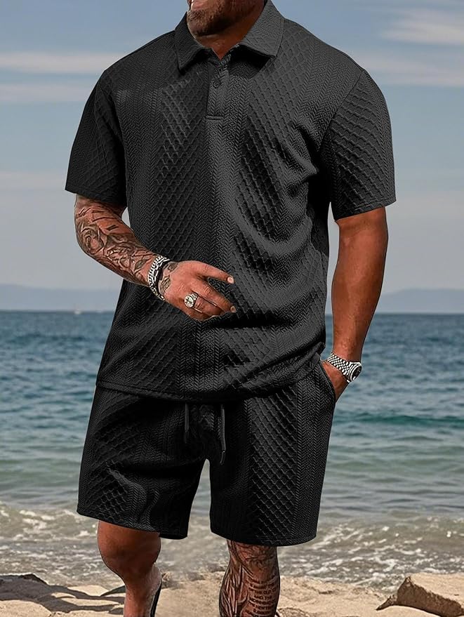 casual-knit-polo-set-with-textured-pattern-and-drawstring-shorts-13