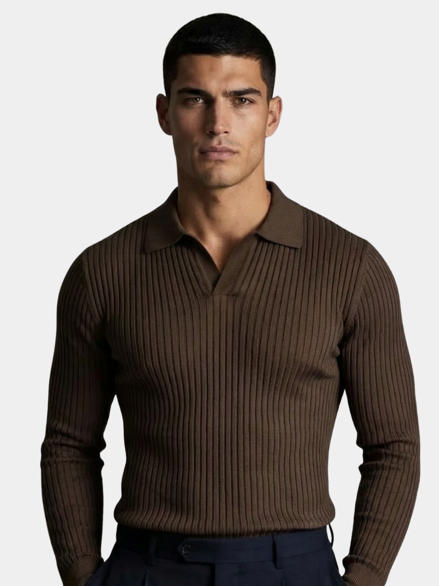 casual-knit-shirt-with-open-collar-and-ribbed-pattern-1