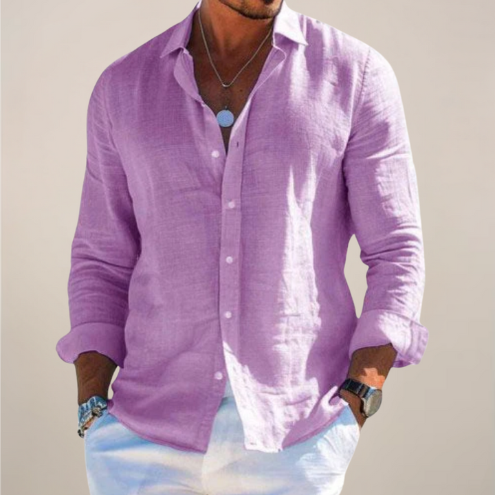 casual-linen-blend-shirt-with-button-front-and-point-collar-7