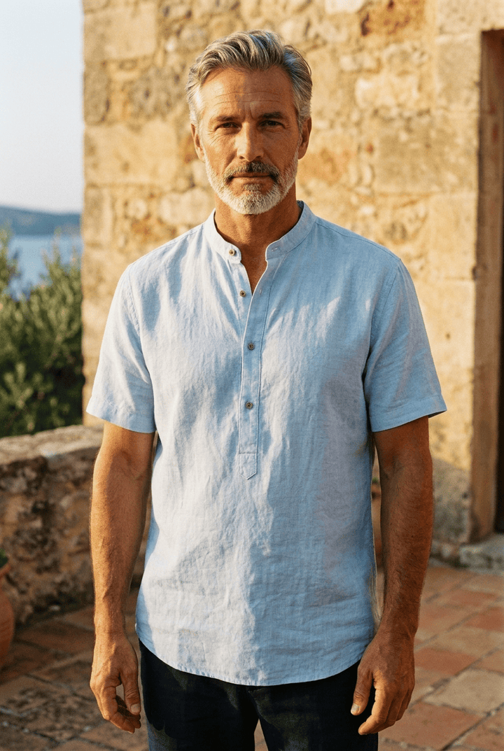 casual-linen-blend-shirt-with-mao-collar-and-half-placket-11
