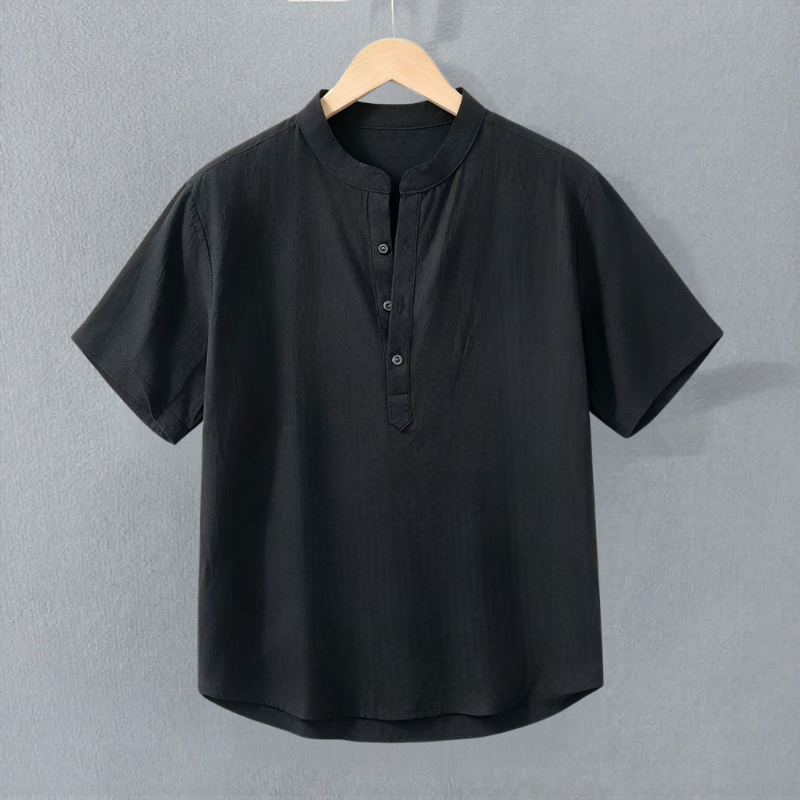 casual-linen-blend-shirt-with-mao-collar-and-half-placket-7