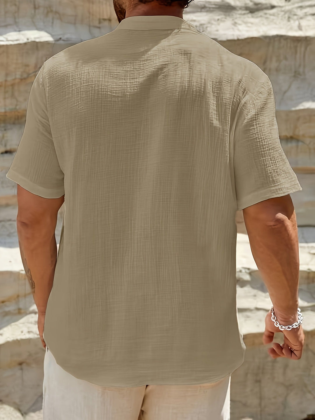 casual-linen-blend-shirt-with-v-neck-and-button-placket-9