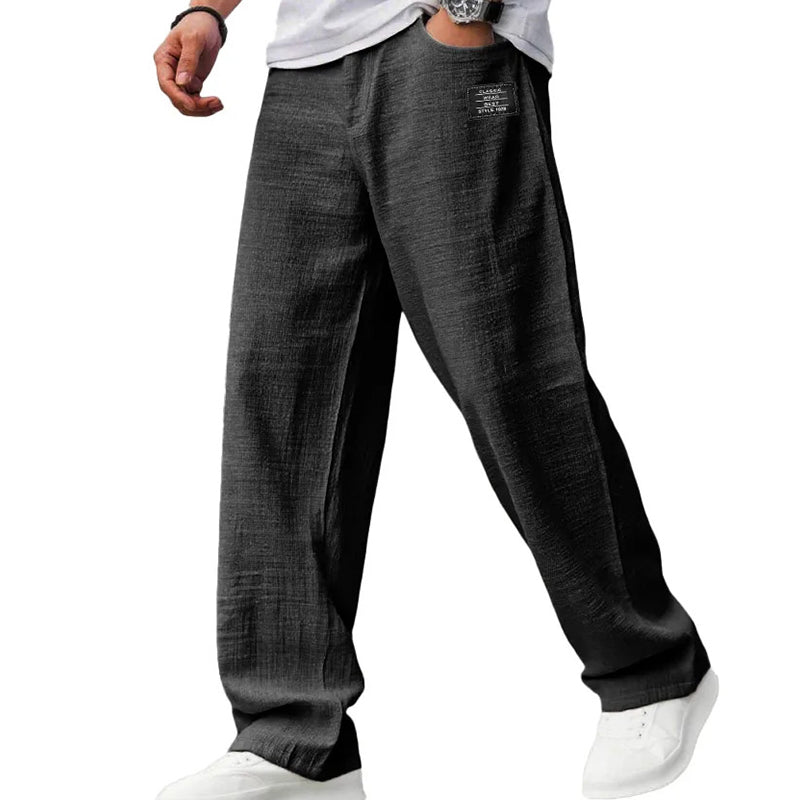 casual-polyester-blend-pants-with-drawstring-waist-and-straight-leg-4