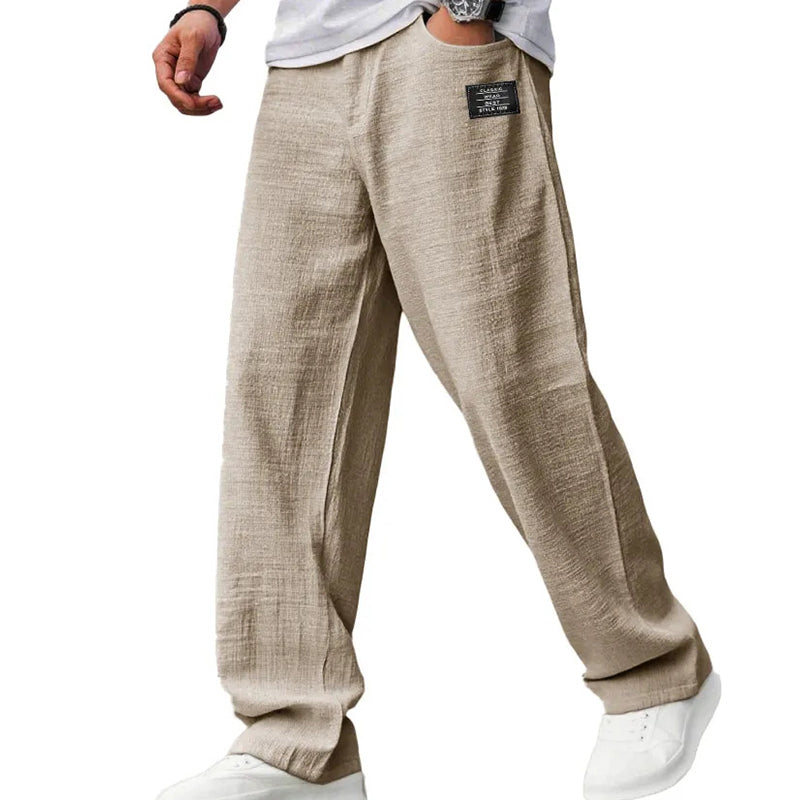 casual-polyester-blend-pants-with-drawstring-waist-and-straight-leg-5