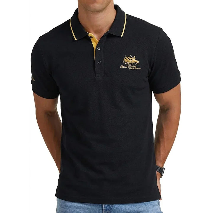 casual-polyester-blend-polo-shirt-with-rib-collar-and-chest-embroidery-3
