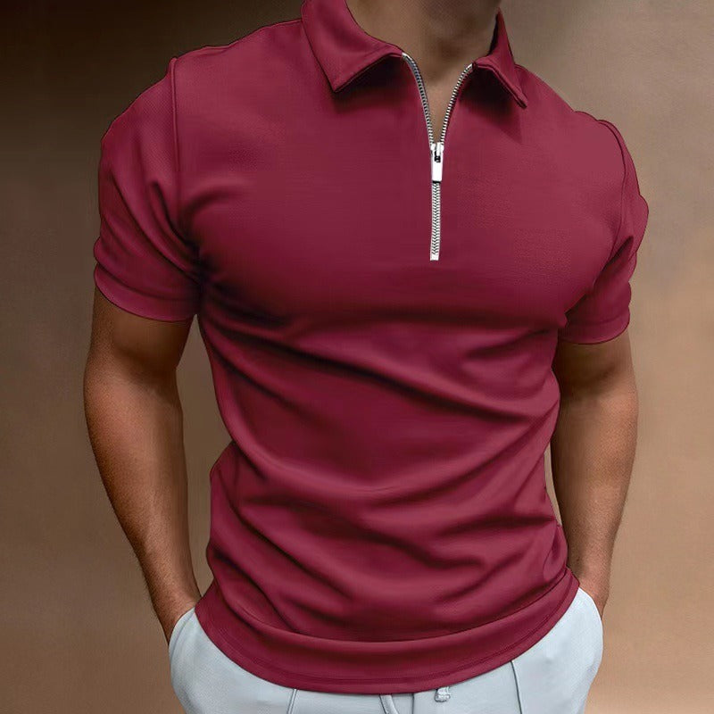 casual-polyester-blend-polo-shirt-with-zip-neck-and-collar-10