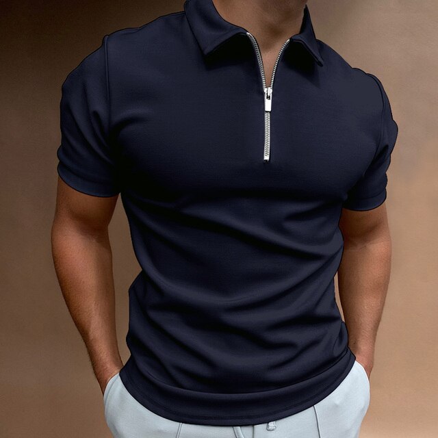 casual-polyester-blend-polo-shirt-with-zip-neck-and-collar-3