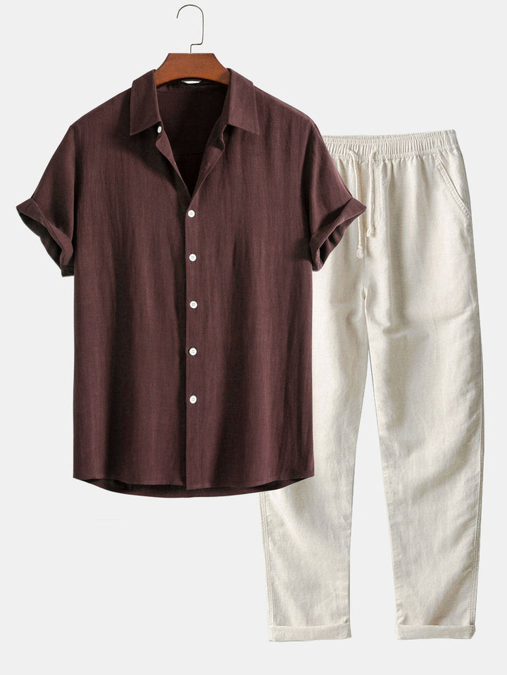 casual-polyester-blend-set-with-stand-collar-and-drawstring-pants-5