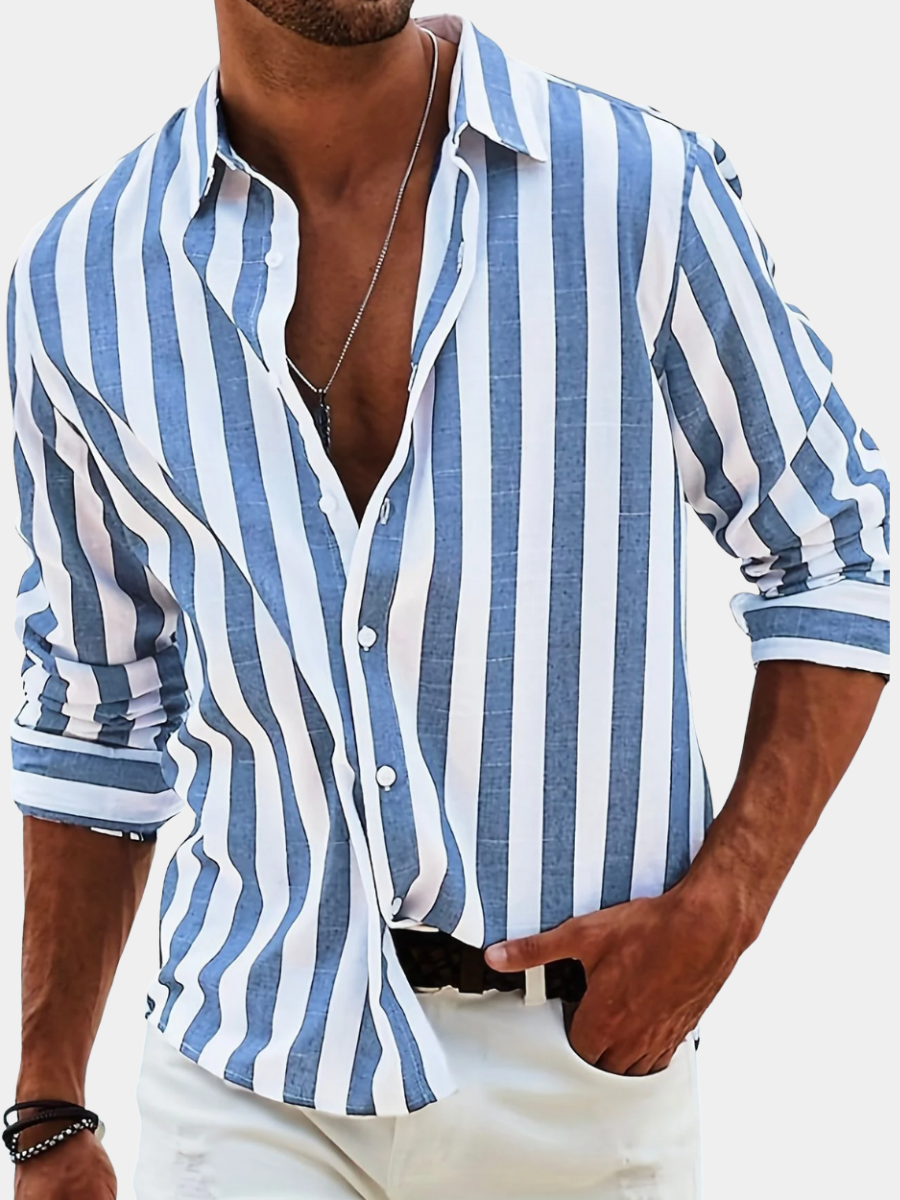 casual-polyester-button-front-shirt-with-vertical-stripes-and-point-collar-1