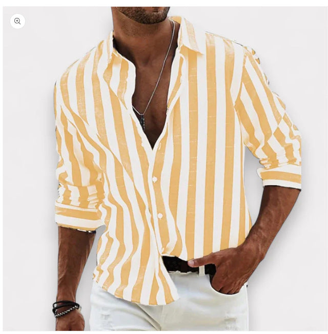 casual-polyester-button-front-shirt-with-vertical-stripes-and-point-collar-8