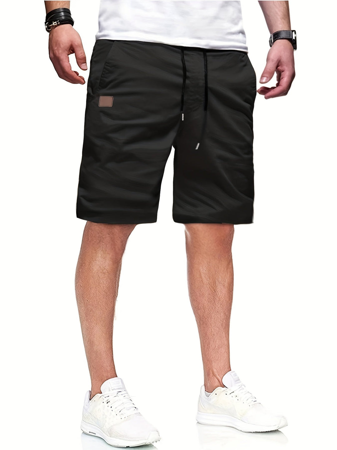 casual-polyester-shorts-with-drawstring-waist-and-patch-pocket-2