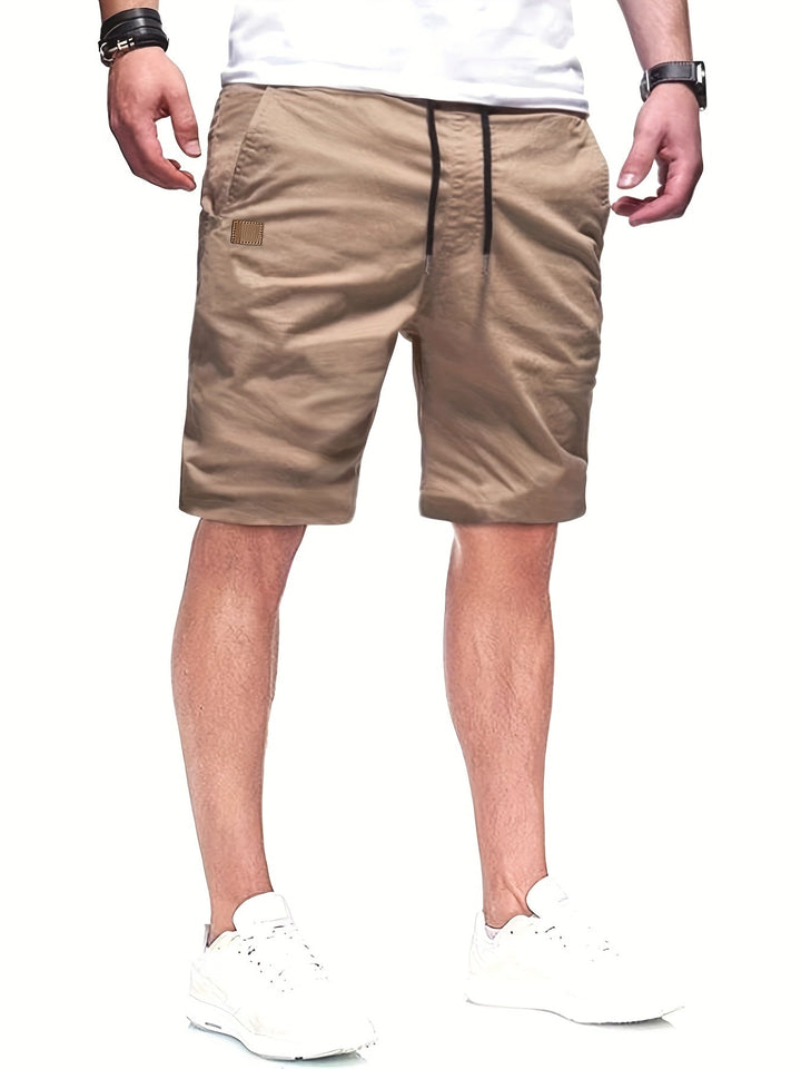 casual-polyester-shorts-with-drawstring-waist-and-patch-pocket-3