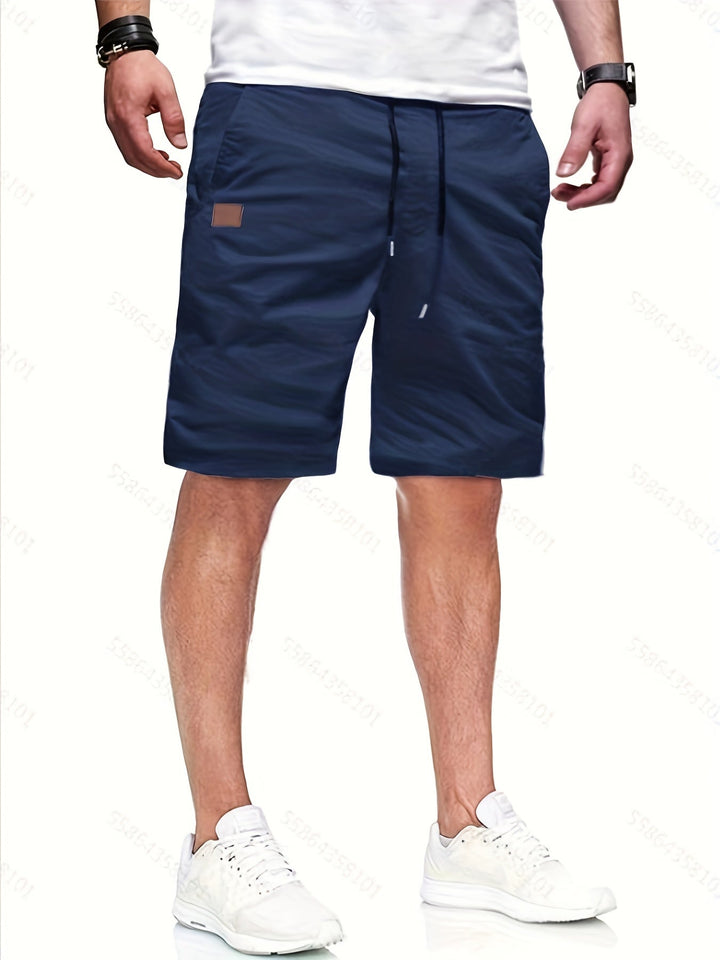 casual-polyester-shorts-with-drawstring-waist-and-patch-pocket-4