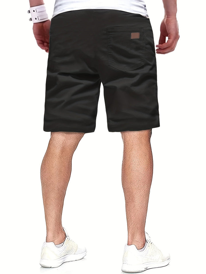 casual-polyester-shorts-with-drawstring-waist-and-patch-pocket-9
